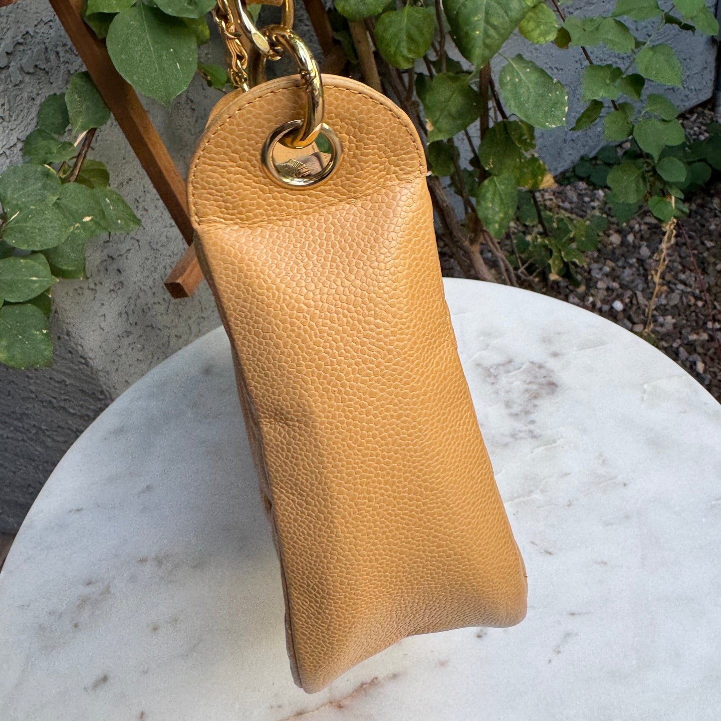 Chanel Timeless CC Quilted Caviar Leather Crescent Hobo Shoulder Bag