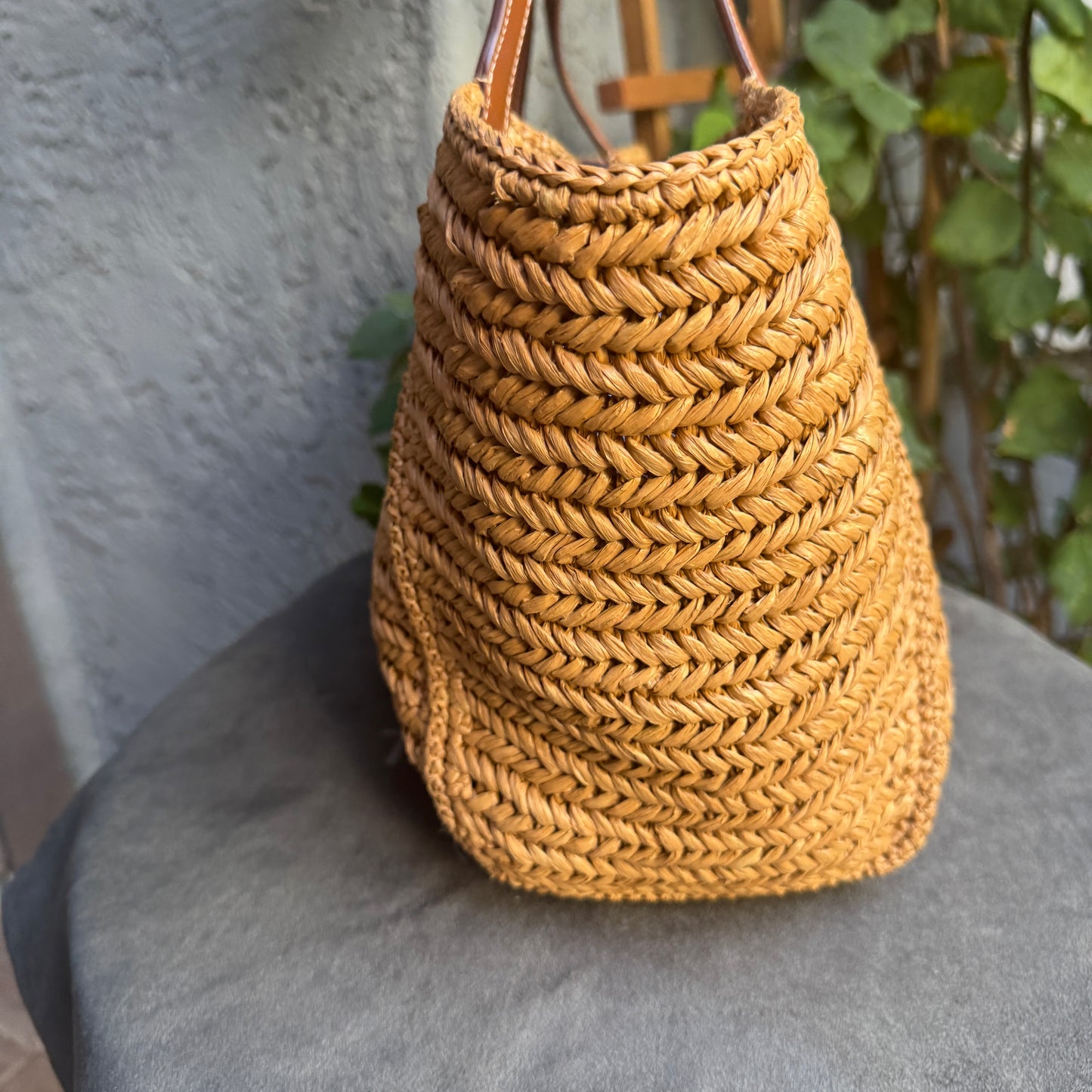 Tom Ford Raffia Medium Tara Tote