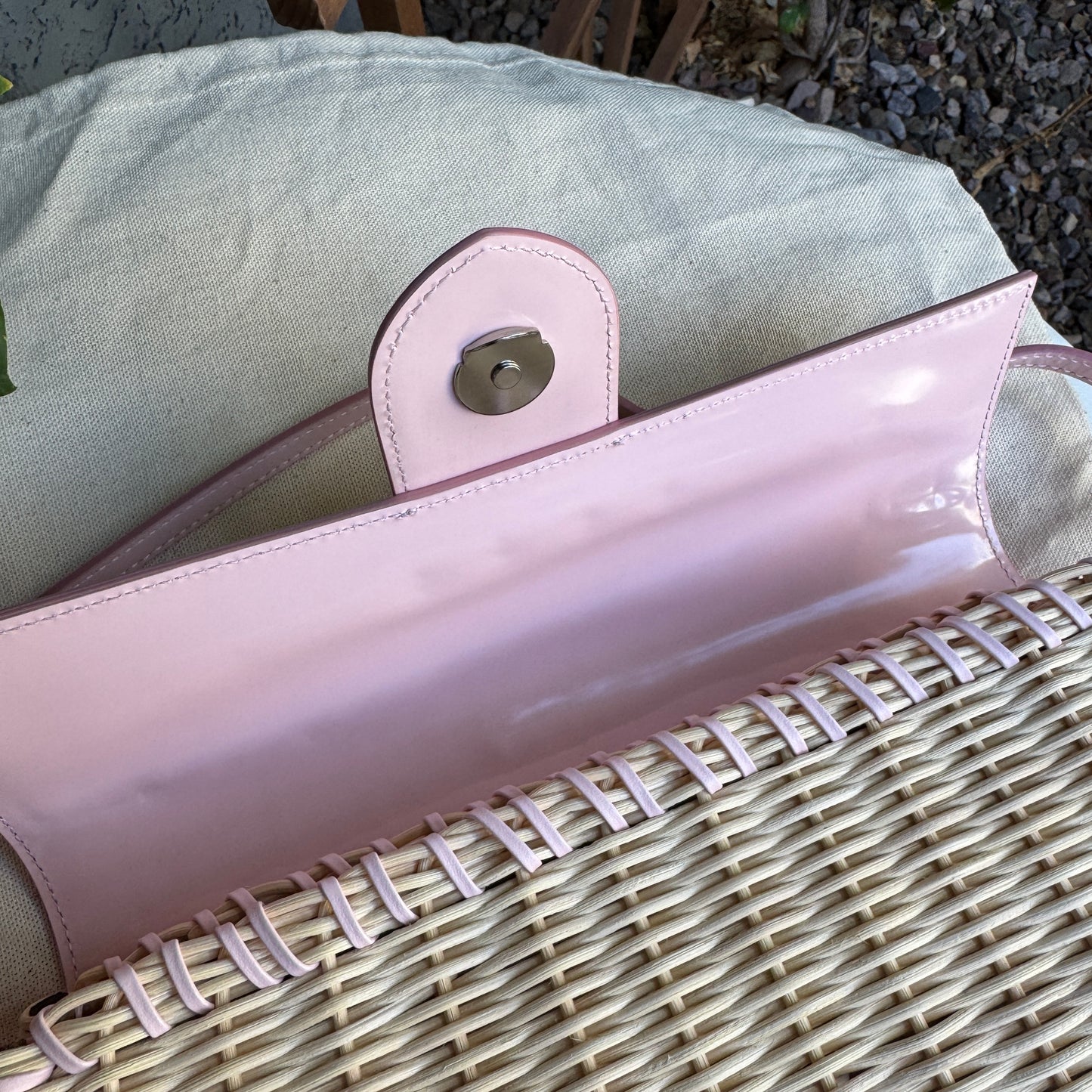 Jacquemus Le Bambino Long Osier Shoulder Bag