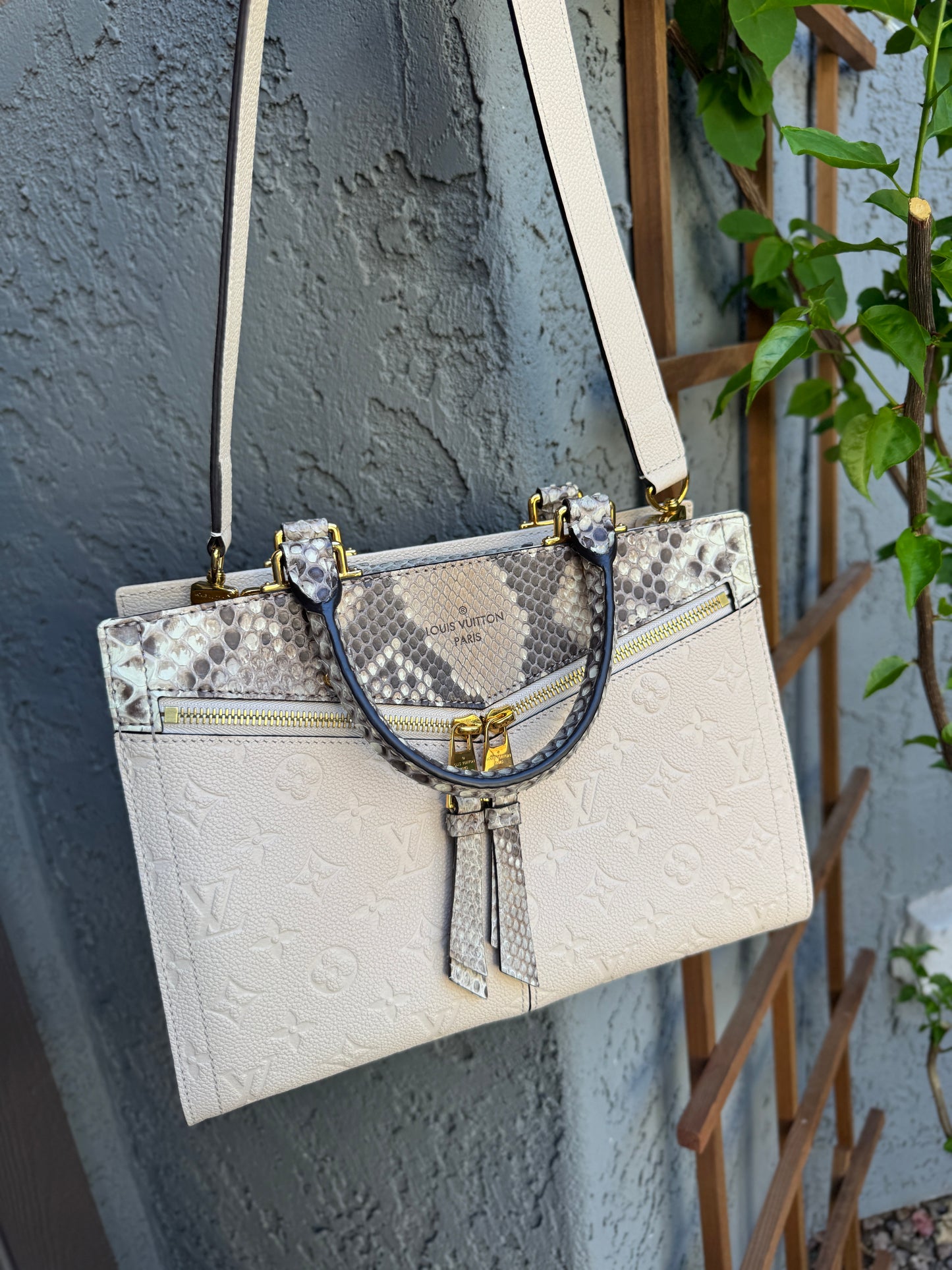 Louis Vuitton Monogram Empreinte Python Sully PM