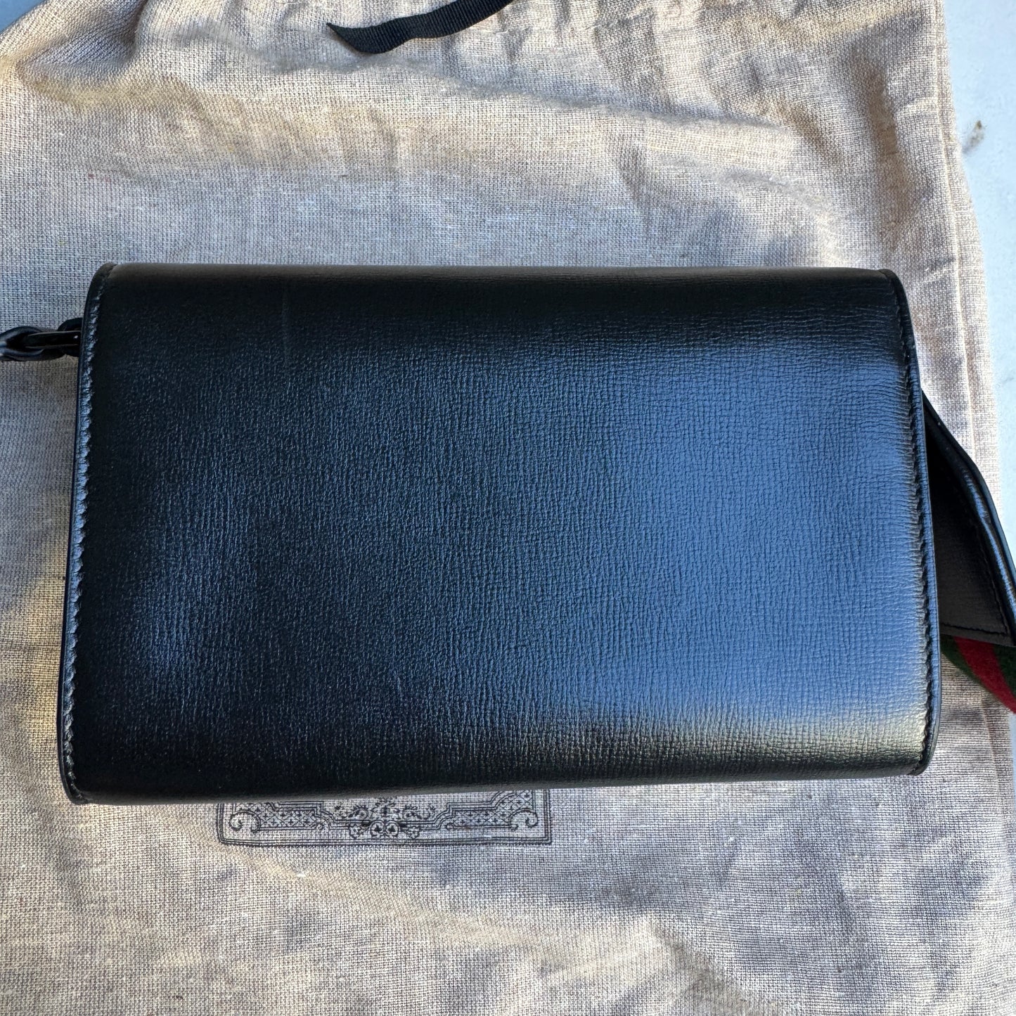 Gucci Azalea Calfskin Web Monochrome Horsebit 1955 Crossbody