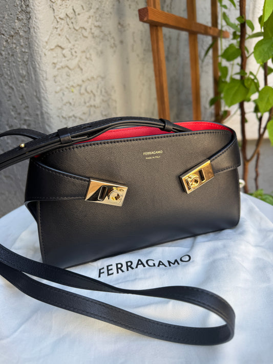 Salvatore Ferragamo Hug Mini Leather Crossbody