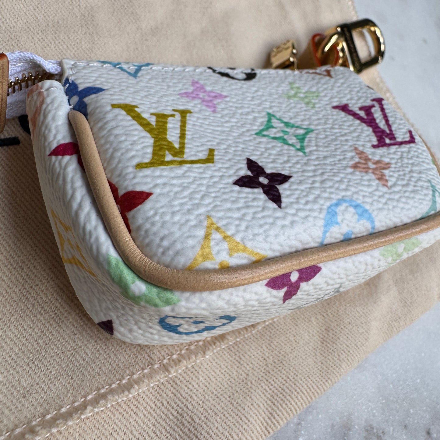 Louis Vuitton x Takashi Murakami Micro Pochette Bag Charm