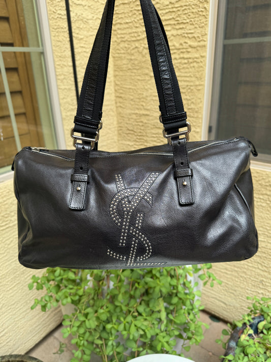 Yves Saint Laurent Studded Vintage Rive Gauche Satchel