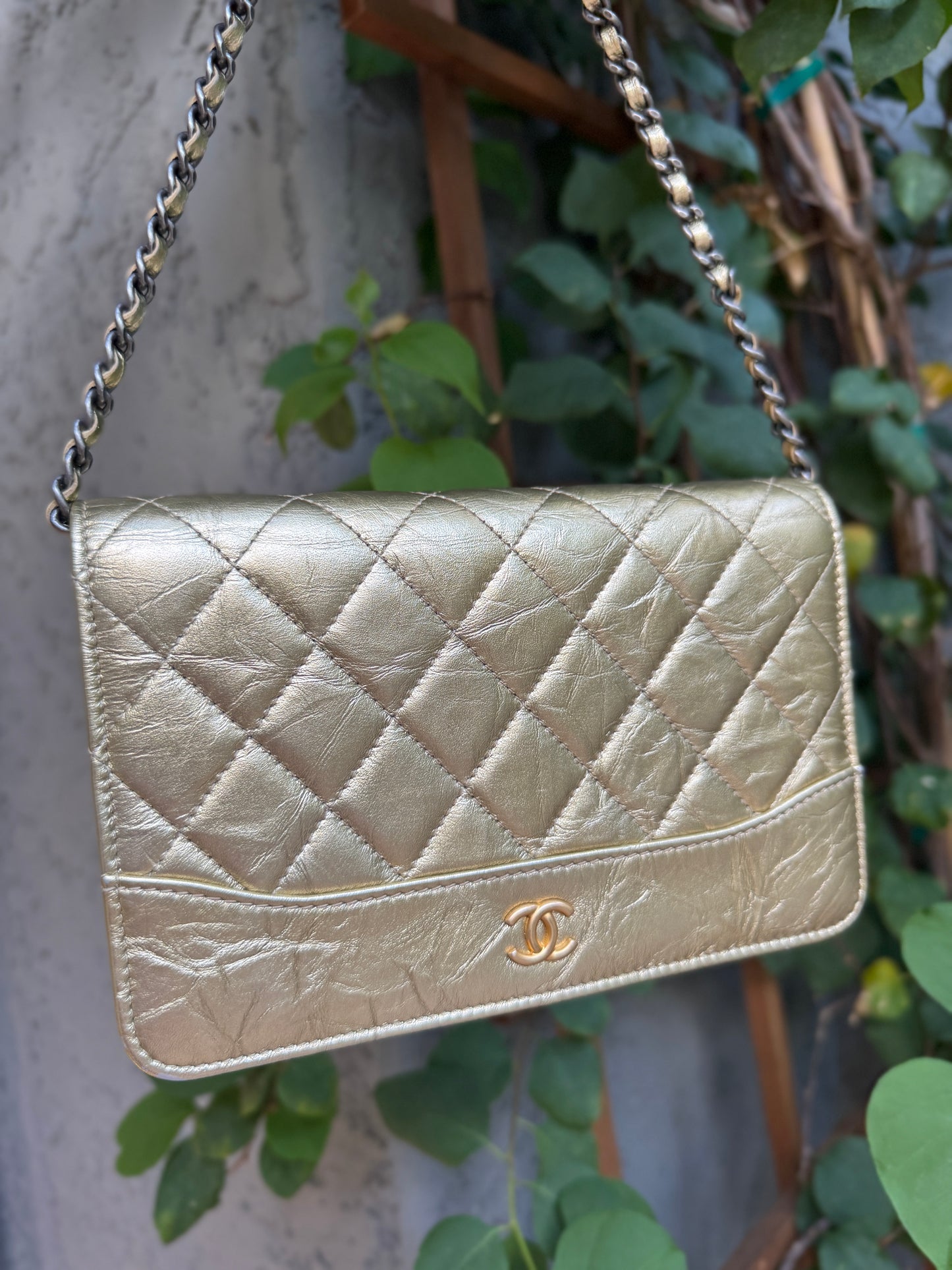 Chanel Gabrielle WOC Quilted Aged Calfskin Crossbody