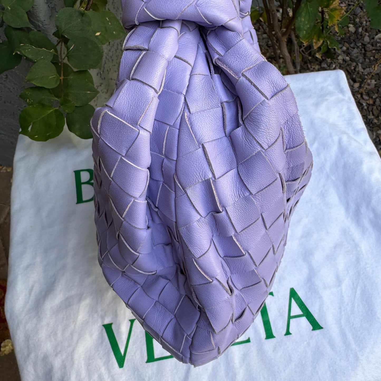 Bottega Veneta Intrecciato Woven Nappa Leather Teen Jodie Bag