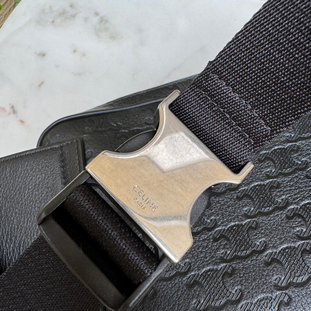 Celine Triomphe Leather Bumbag