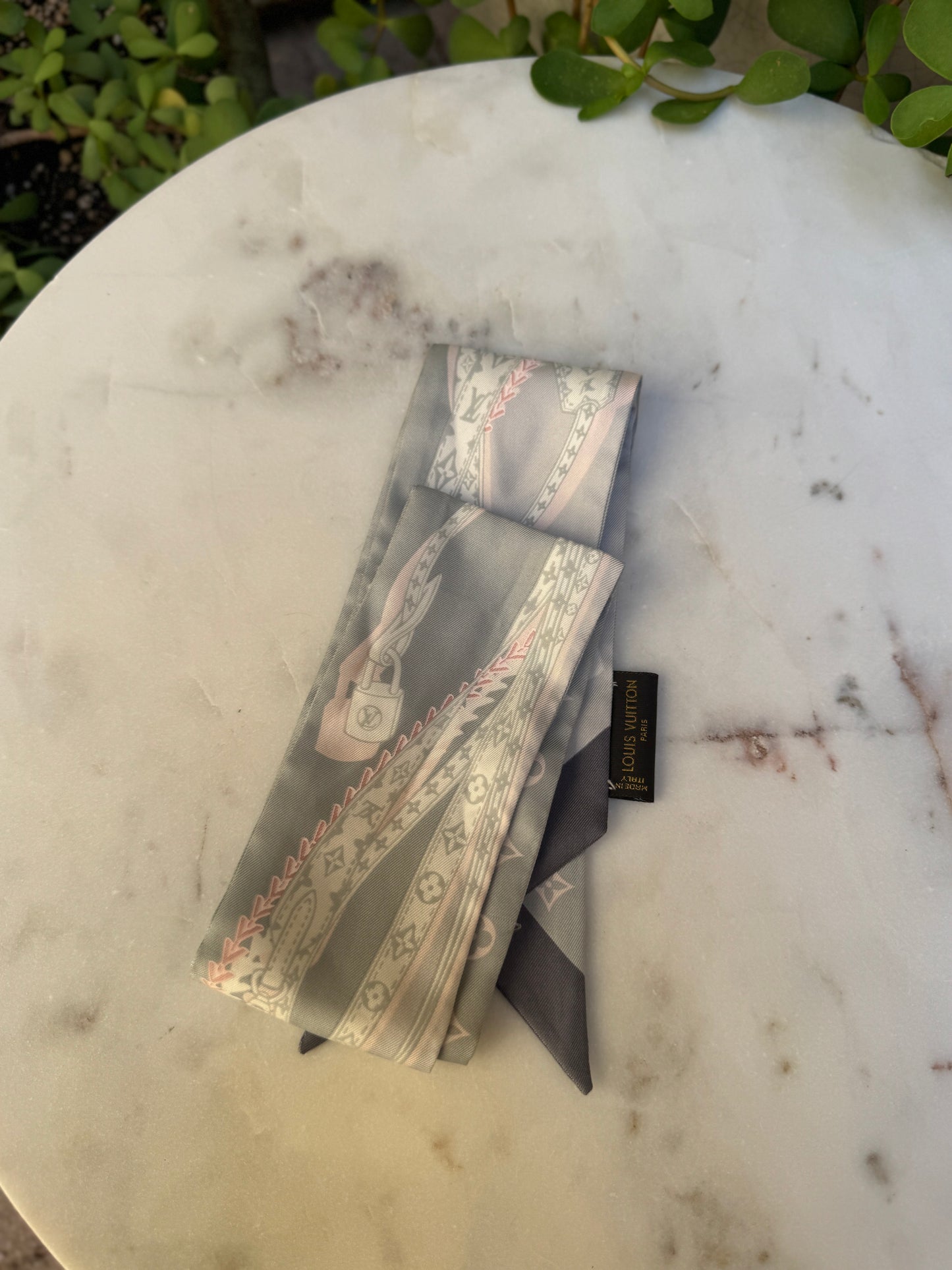 Louis Vuitton Silk Bandeau BB Scarf