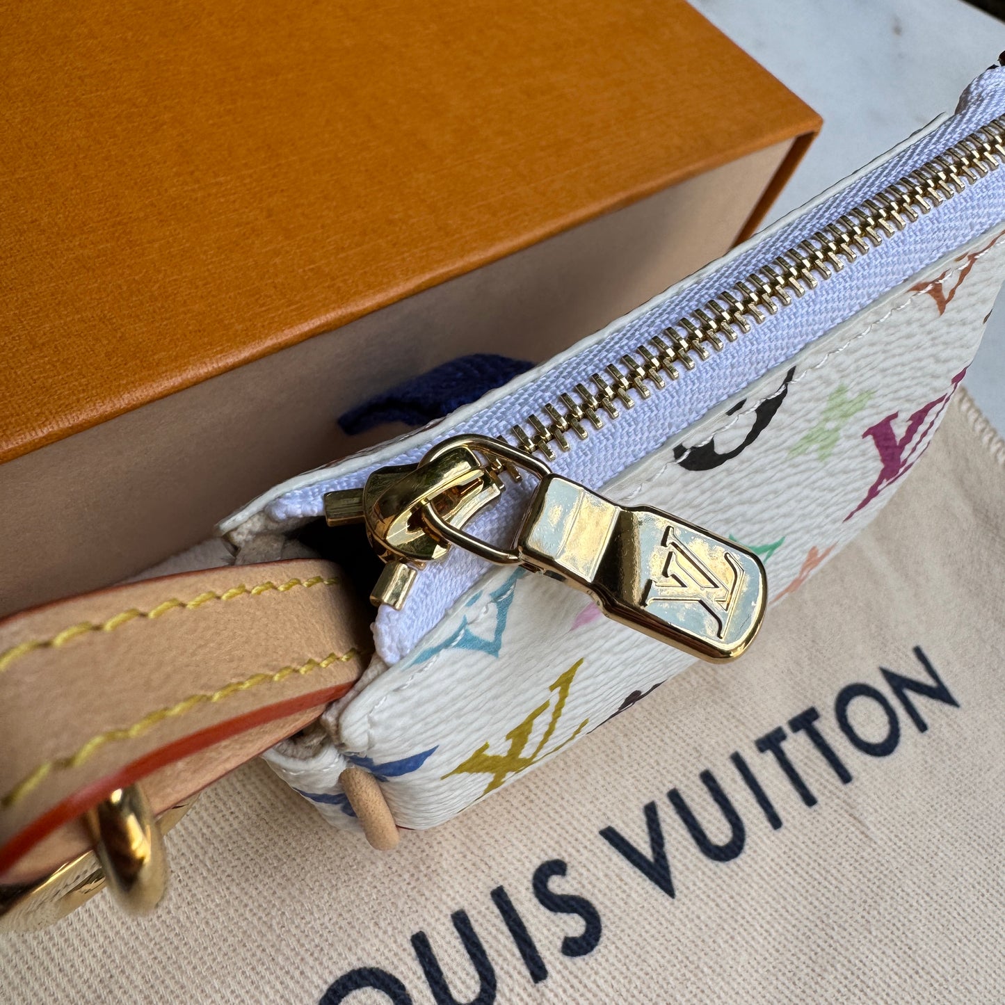 Louis Vuitton x Takashi Murakami Micro Pochette Bag Charm