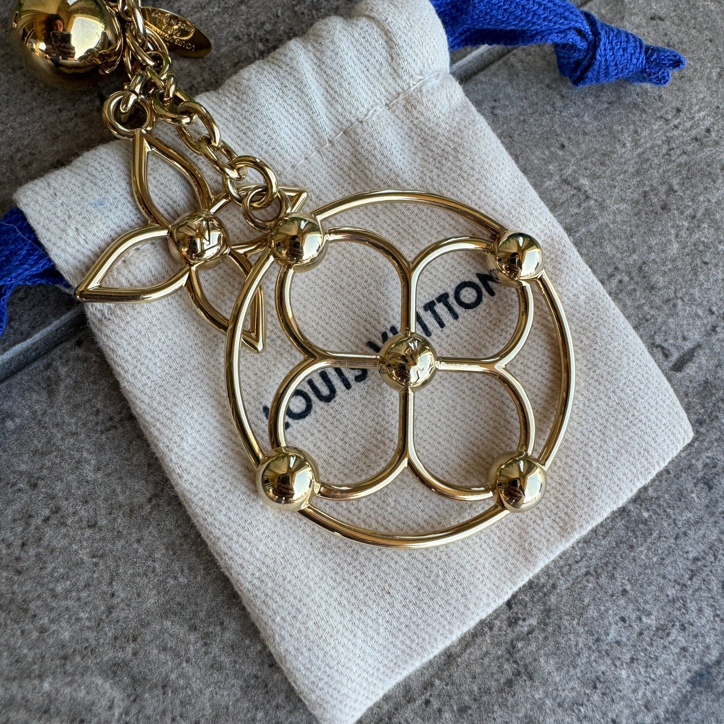Louis Vuitton Bloomy Gold Bag Charm