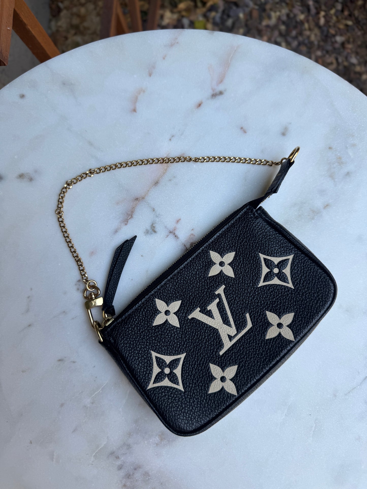 Louis Vuitton Monogram Empreinte Giant Bicolor Mini Pochette Accessoires