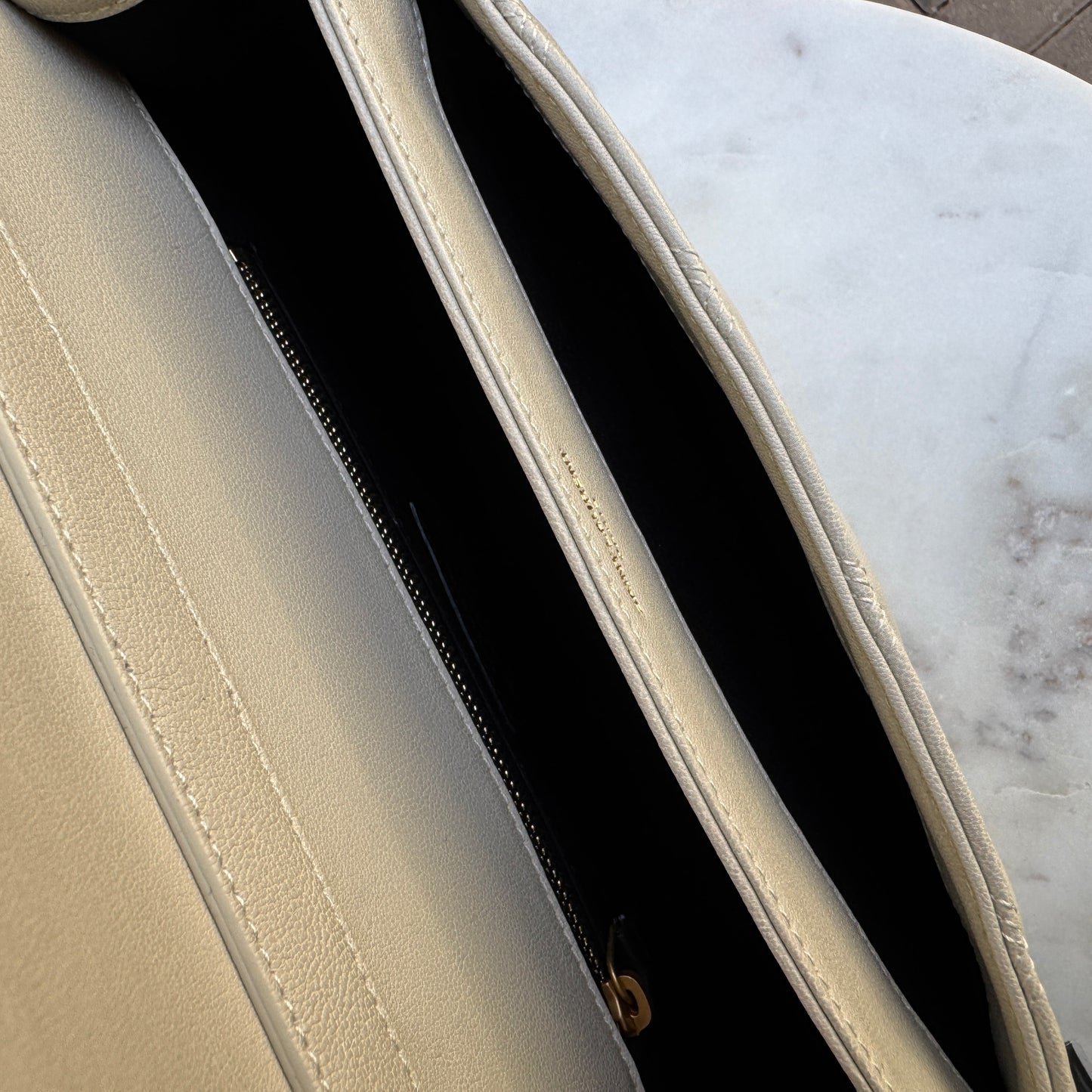 Saint Laurent Quilted Small Becky Shoulder Bag