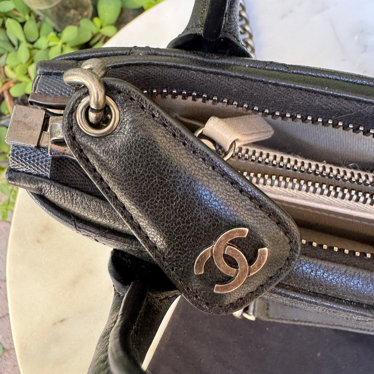 Chanel Quilted Leather Small Boy Tote