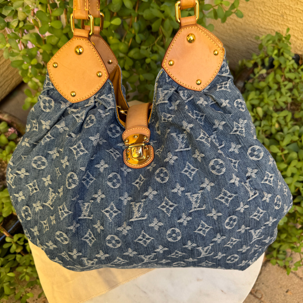 Louis Vuitton Monogram Denim Mahina XL