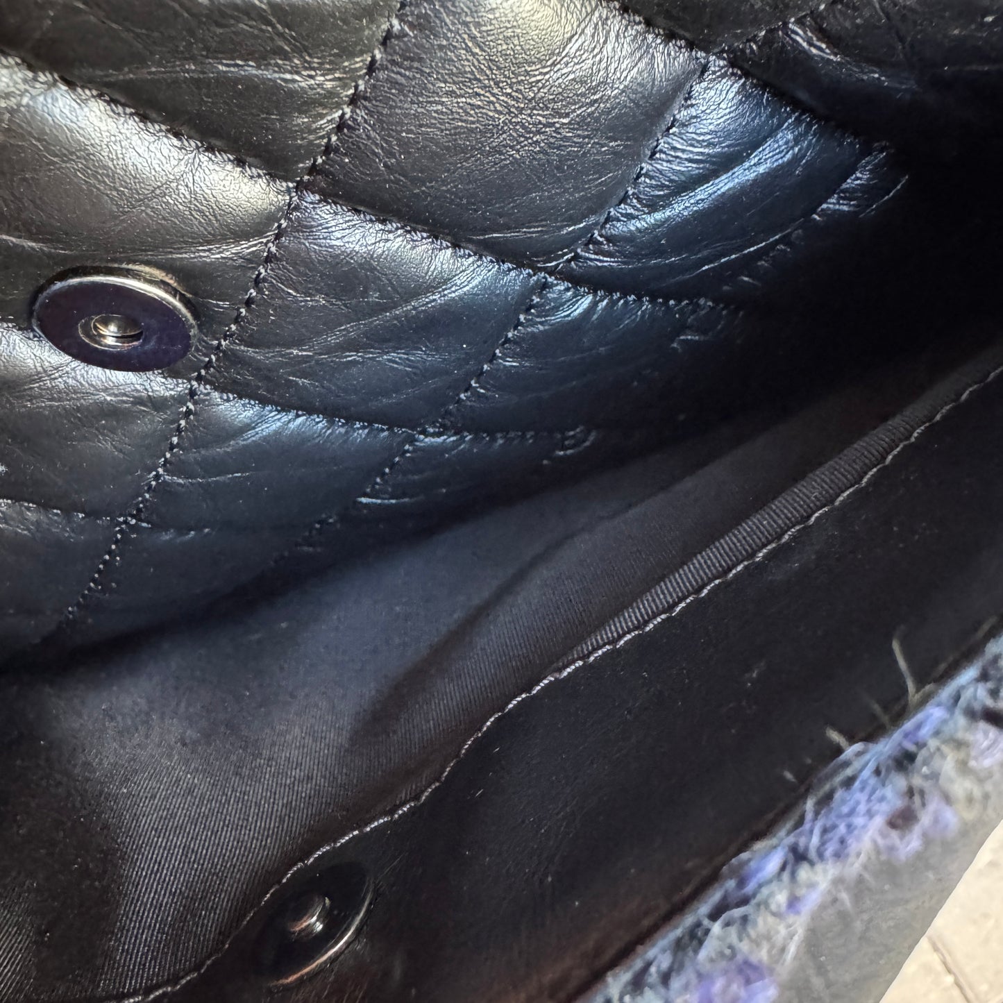 Chanel Calf Leather & Tweed Grand Shopping Secrets Tote