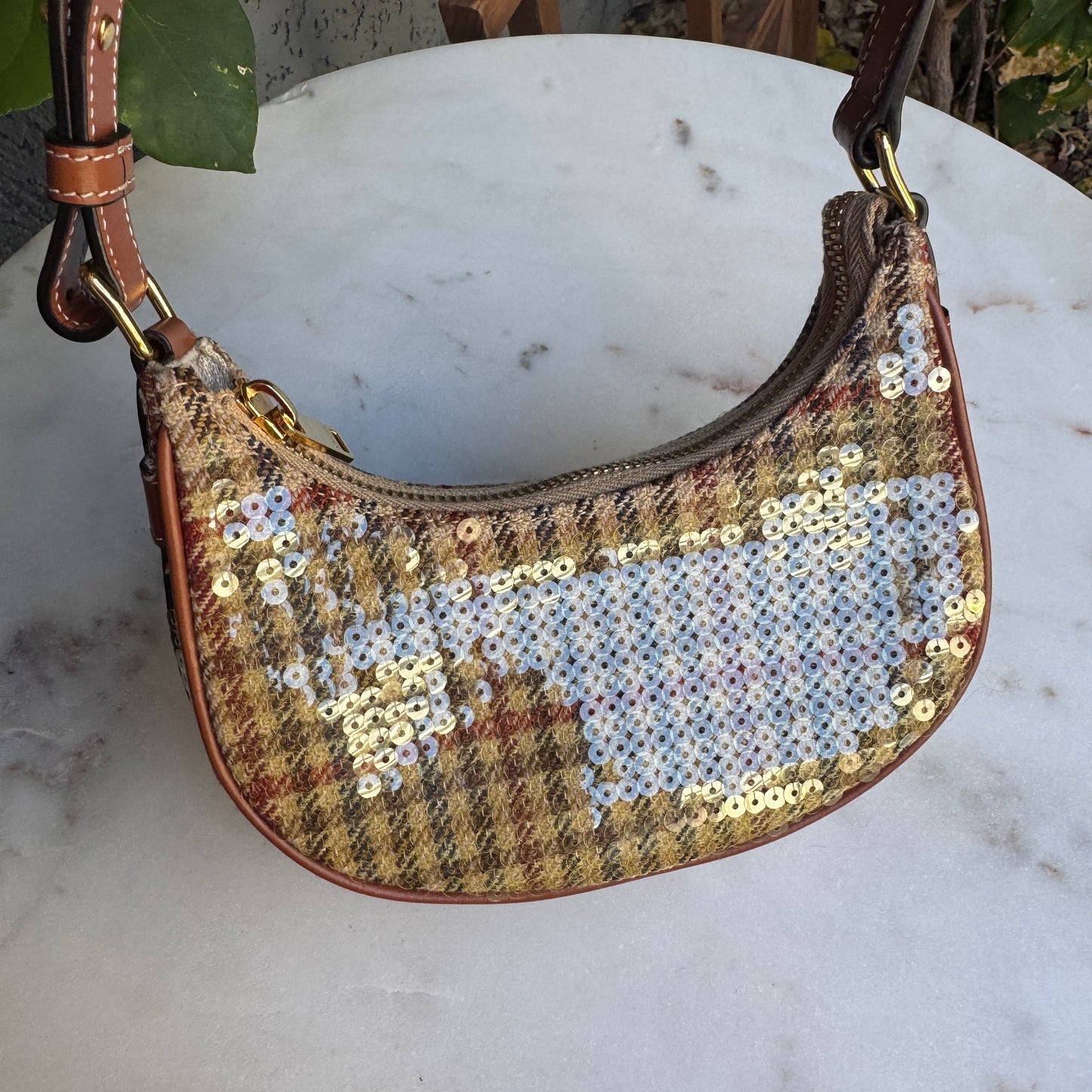 Celine Tweed & Sequin Mini Ava Bag