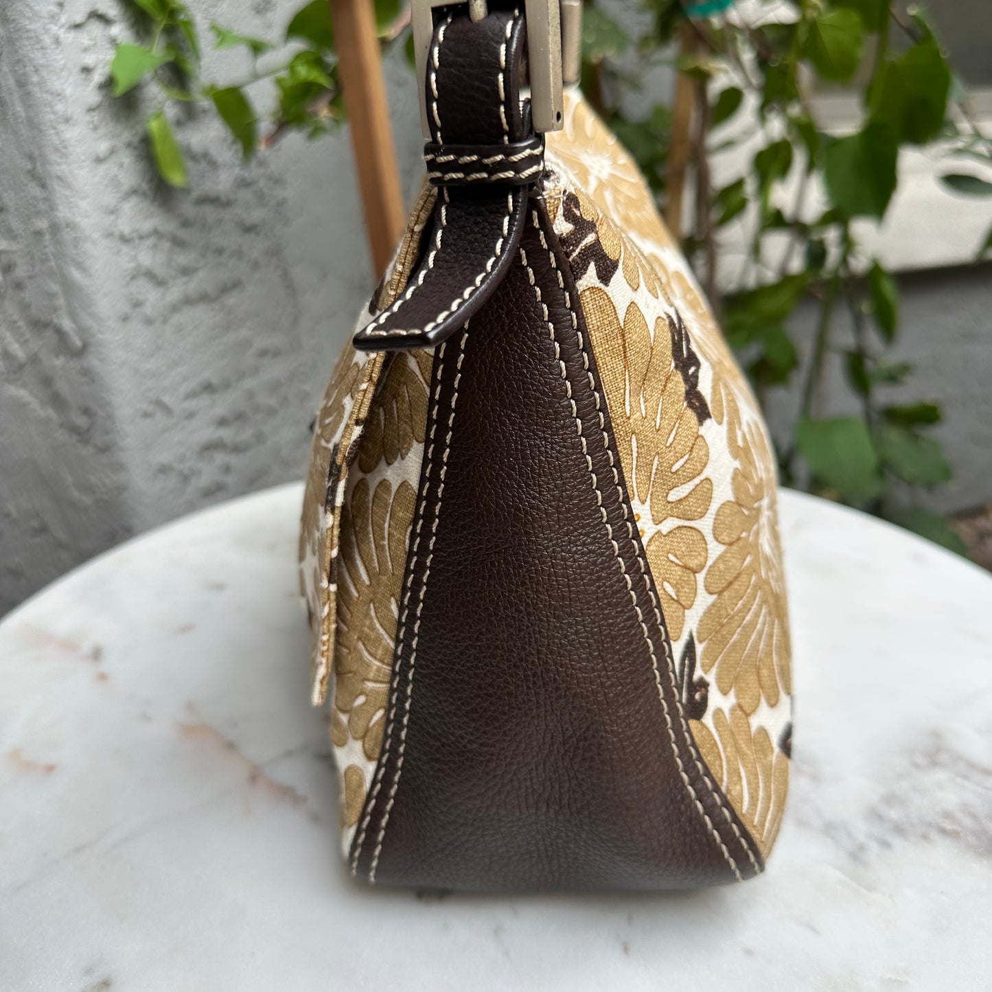 Fendi Floral Mama Baguette Shoulder Bag