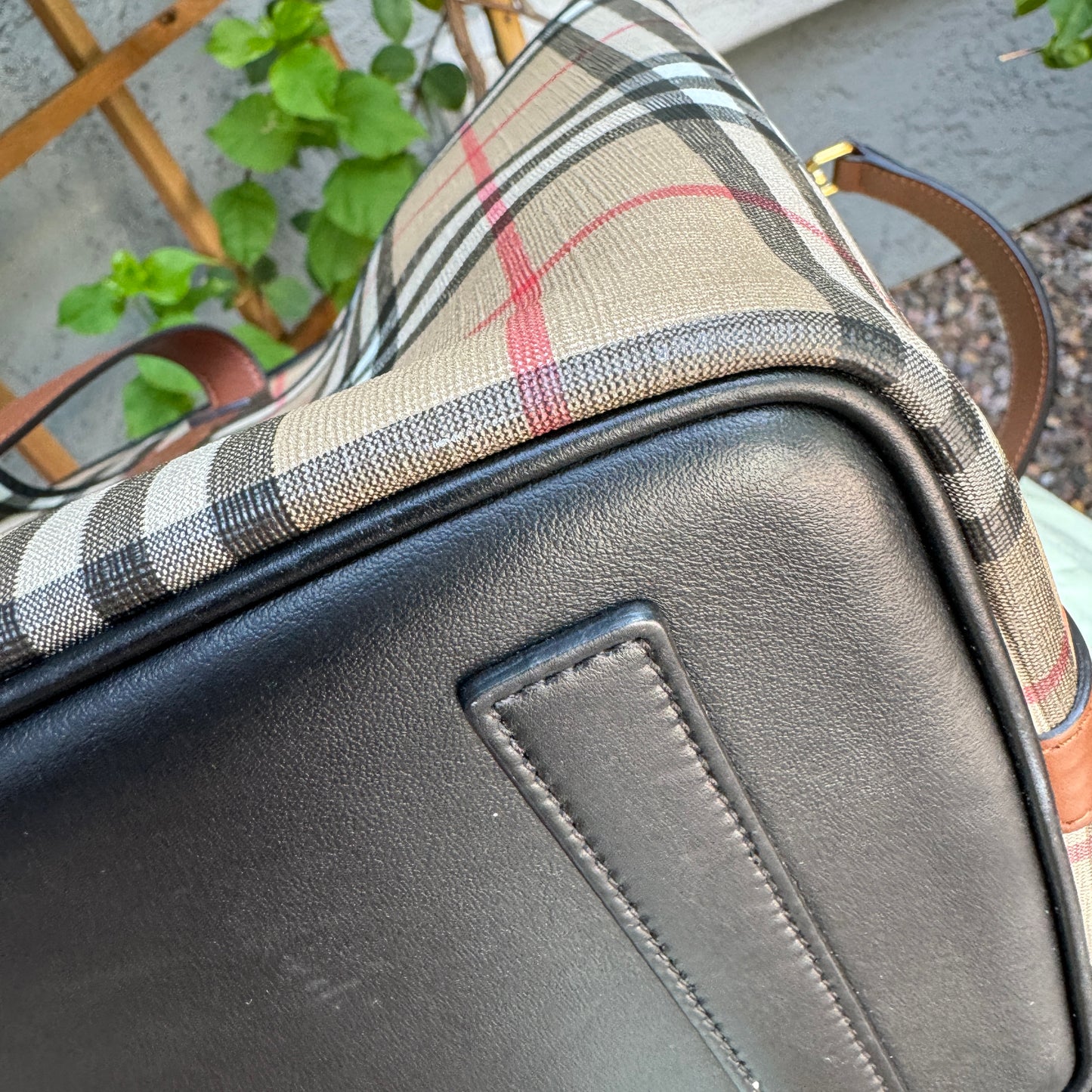 Burberry Parker Vintage Check Diaper Bag
