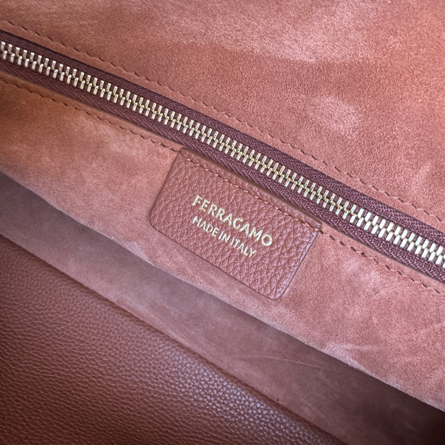 Salvatore Ferragamo Studio Soft Leather Top Handle Bag