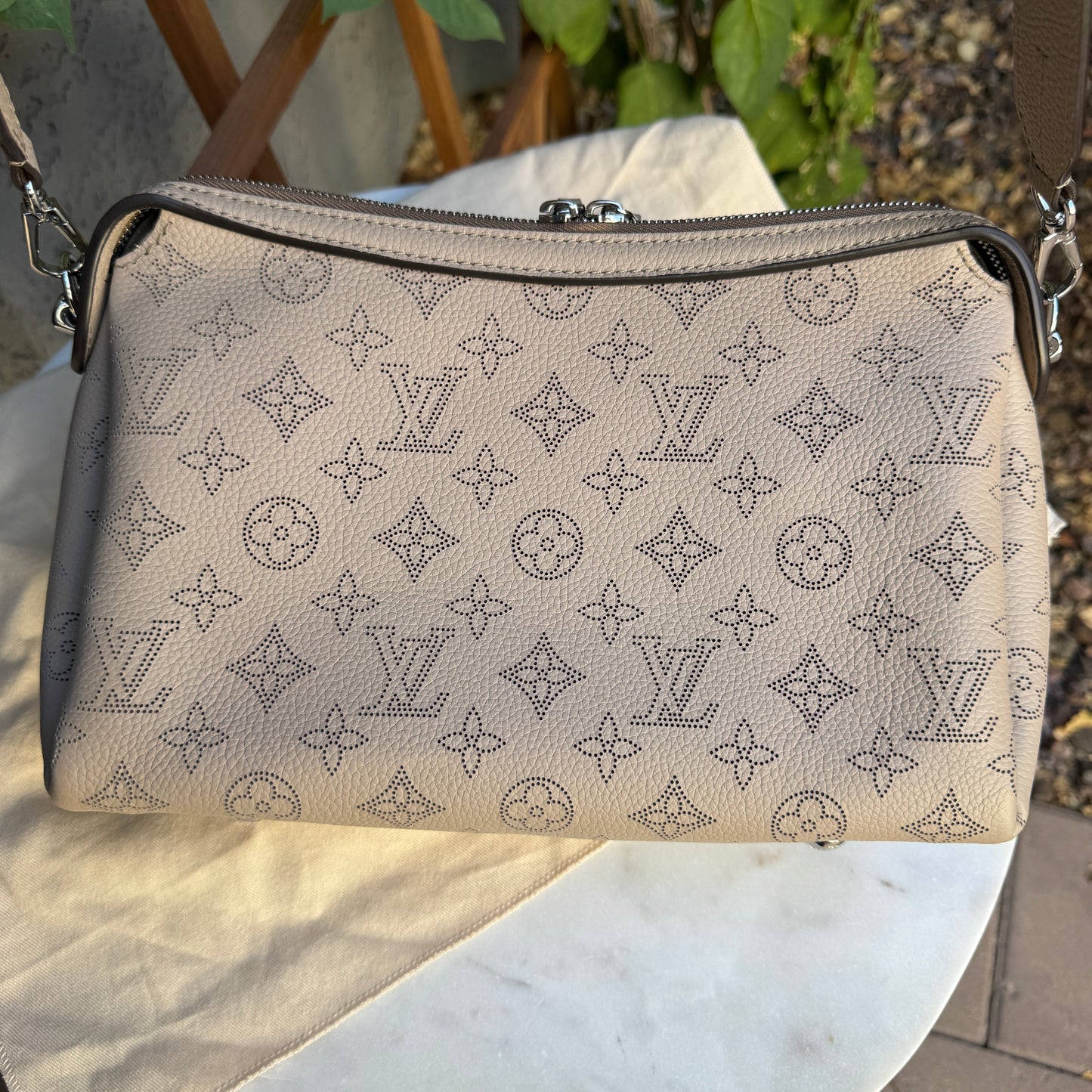Louis Vuitton Monogram Mahina Leather Hand It All PM Crossbody