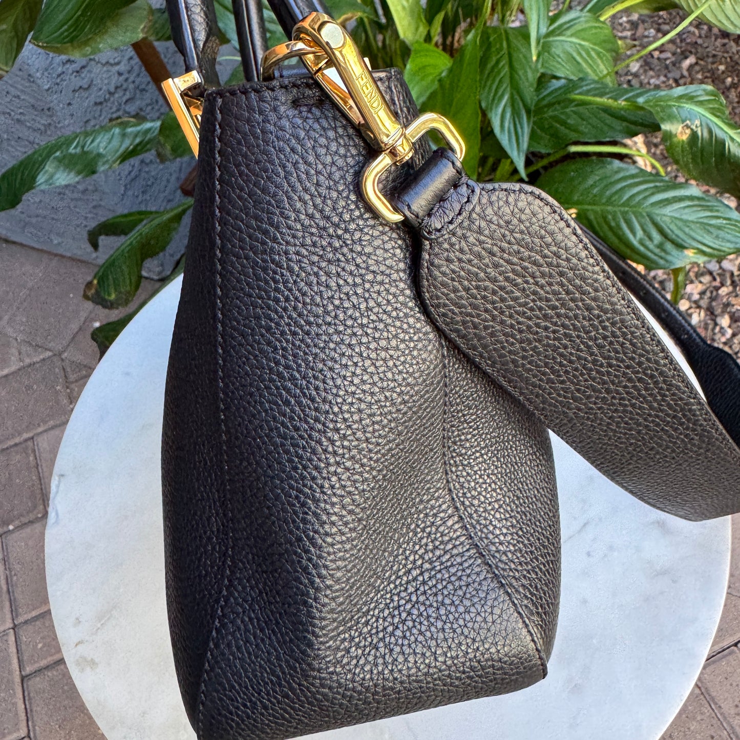 Fendi Vitello Glacier Small FF Tote