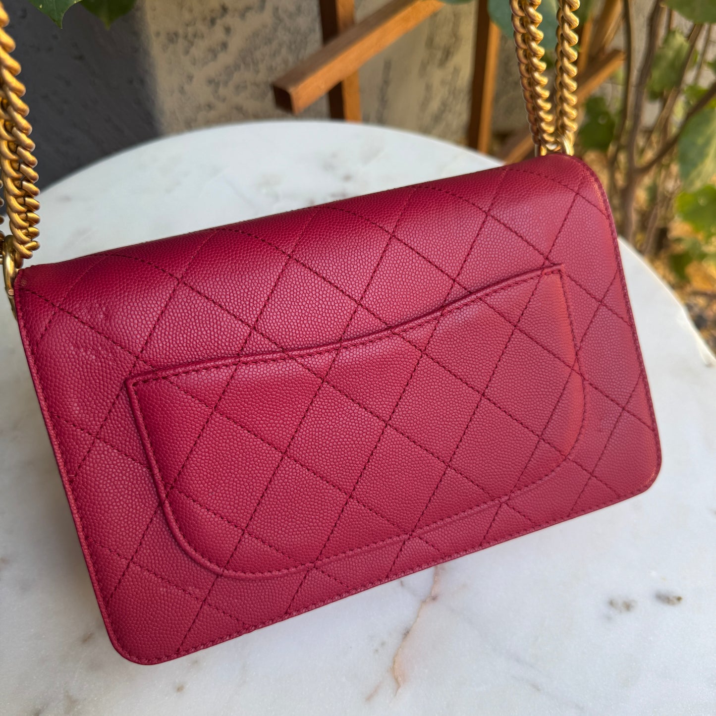 Chanel Lady Coco Caviar & Suede Leather WOC Crossbody