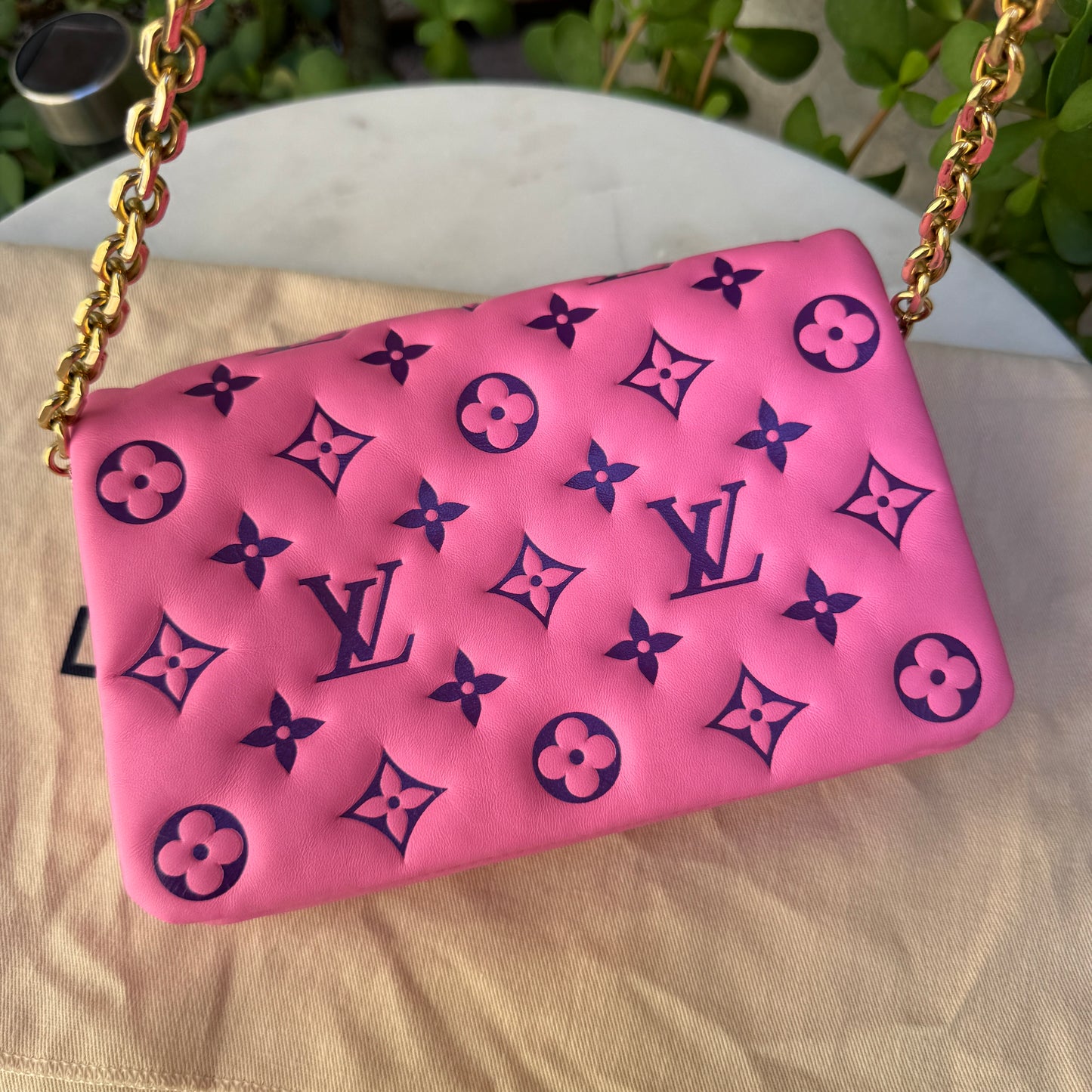 Louis Vuitton Monogram Lambskin Vuittamins Pochette Coussin