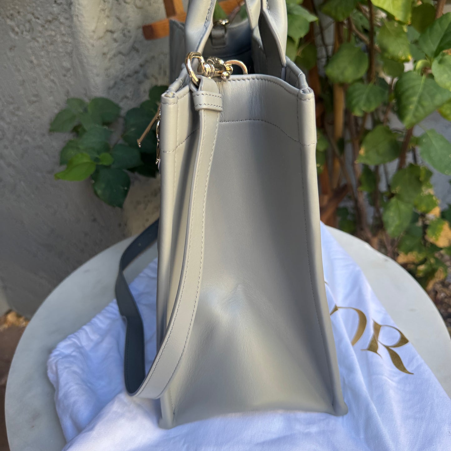 Christian Dior Calfskin Macrocannage Leather Medium Book Tote