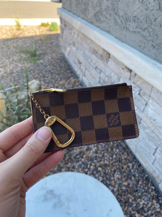 Louis Vuitton Damier Ebene Vintage Keychain Card Holder