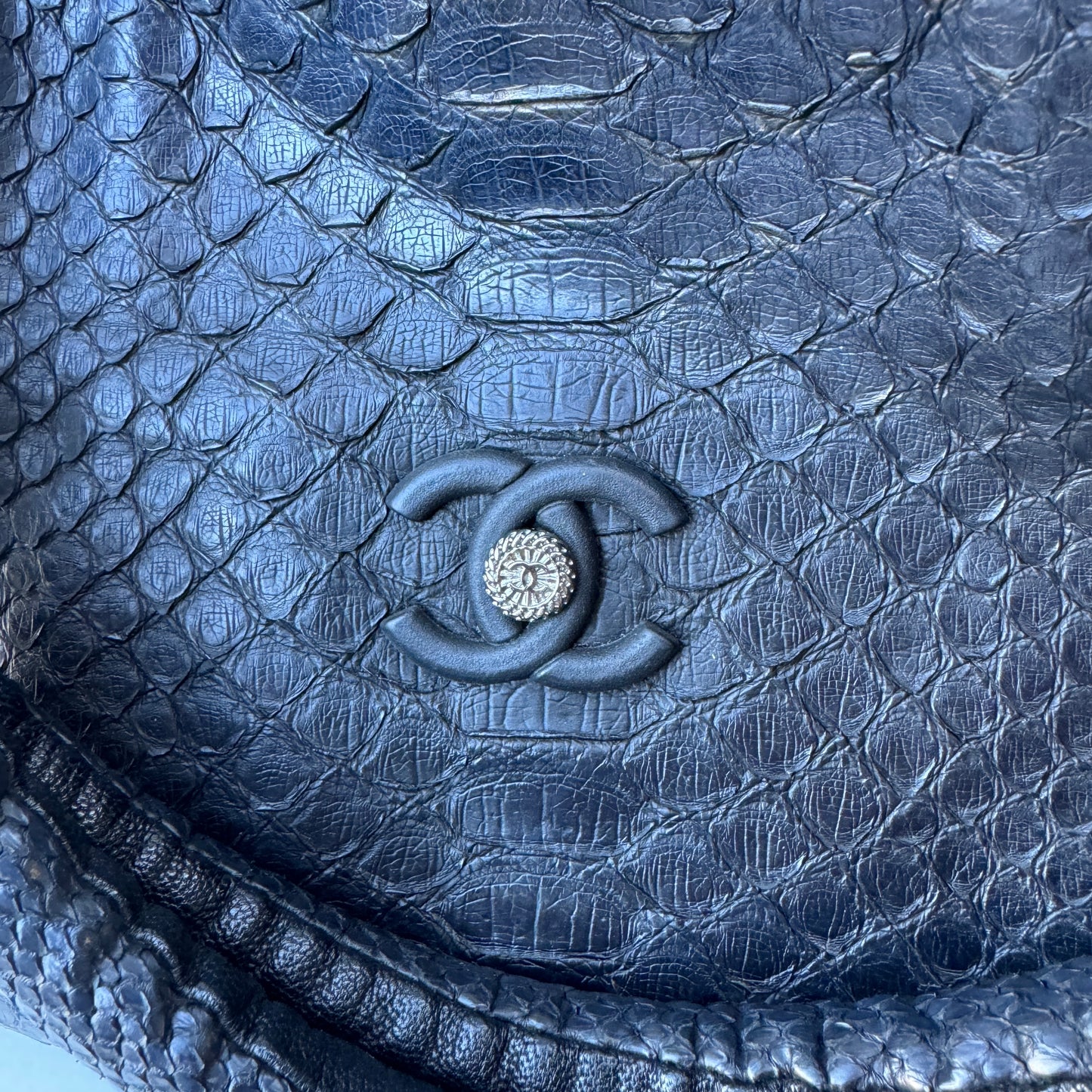 Chanel Python Yacht Expandable Hobo