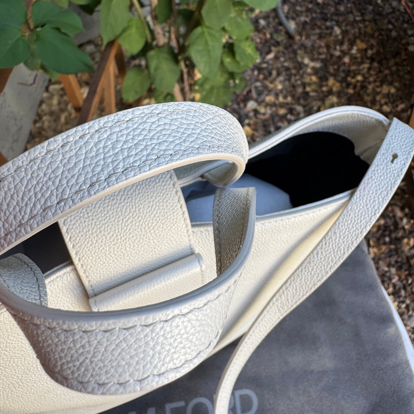 Tom Ford Grained Calfskin Mini TF East West Crossbody Tote