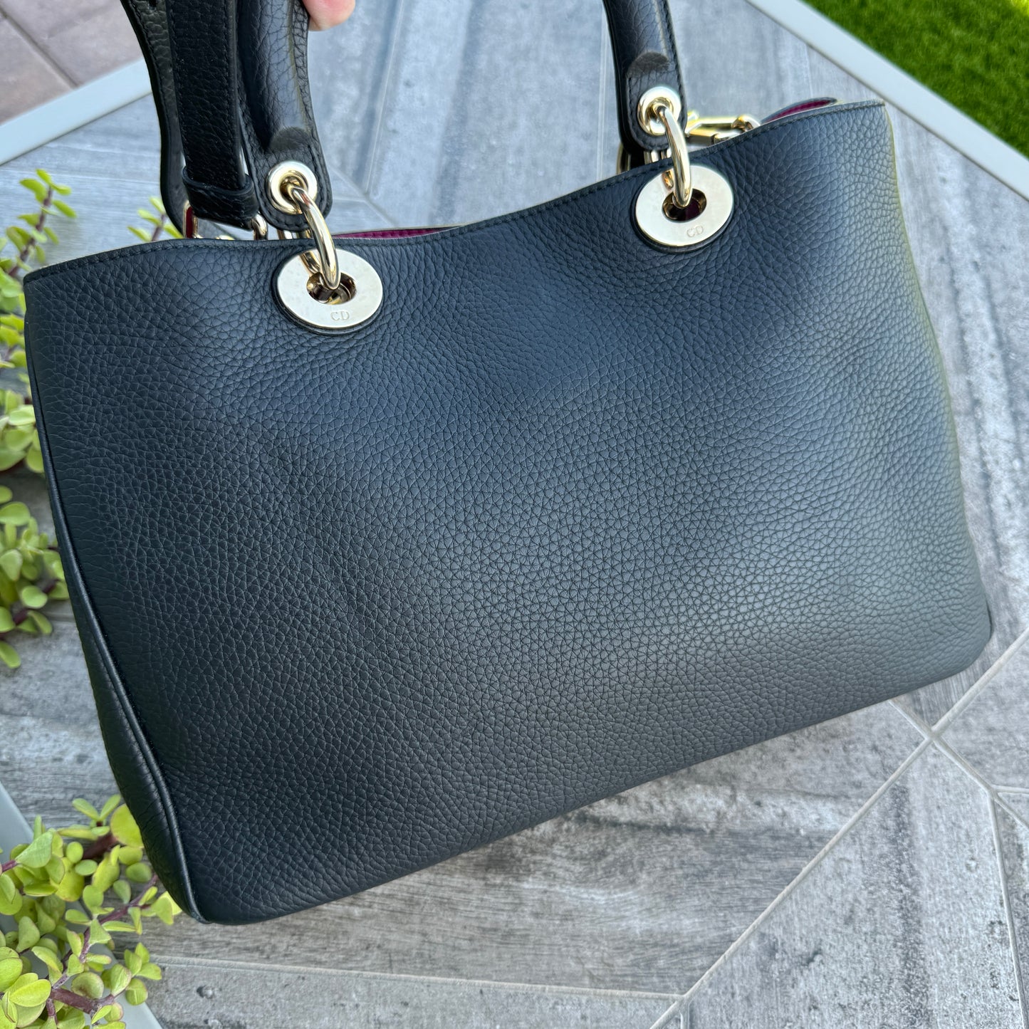 Christian Dior Bullcalf Medium Diorissimo Tote
