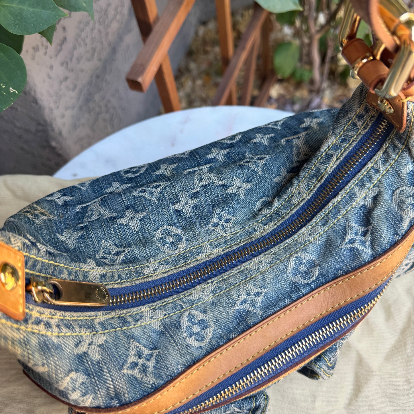 Louis Vuitton Monogram Denim Baggy PM Shoulder Bag