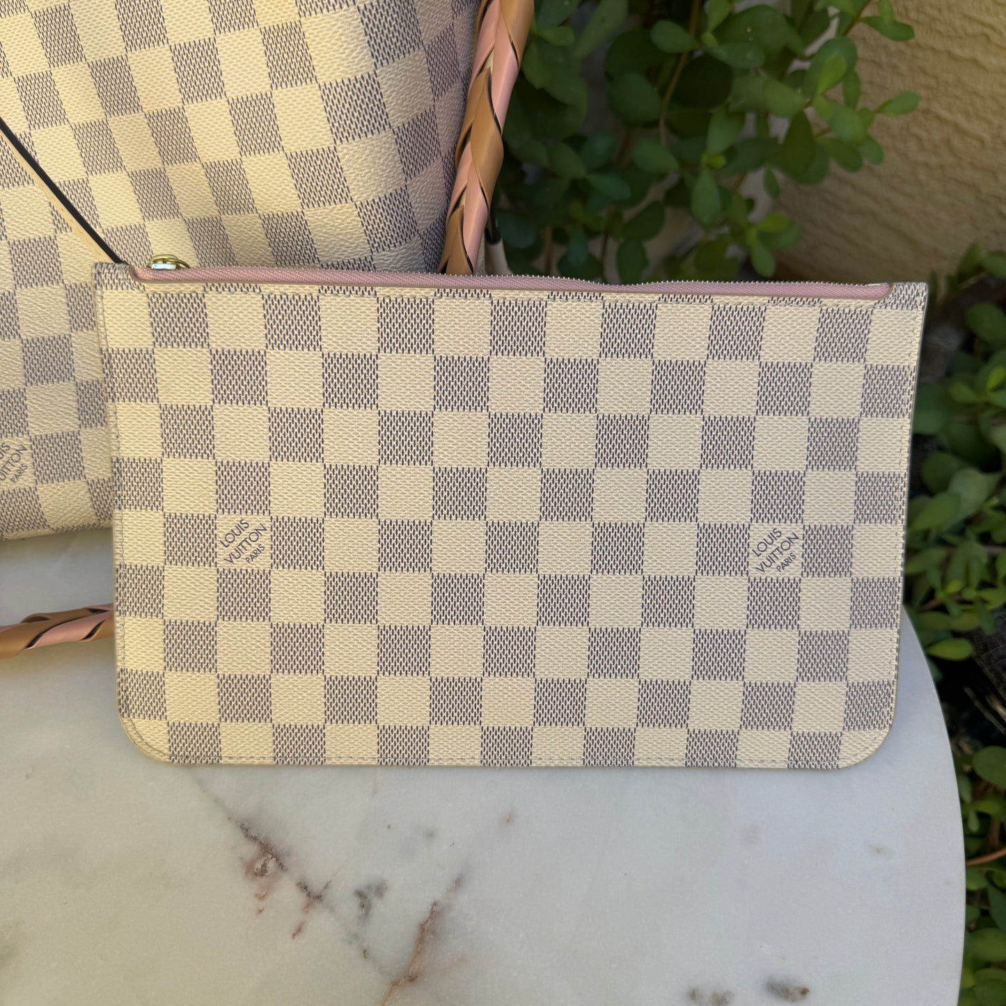 Louis Vuitton Braided Damier Azur Neverfull MM