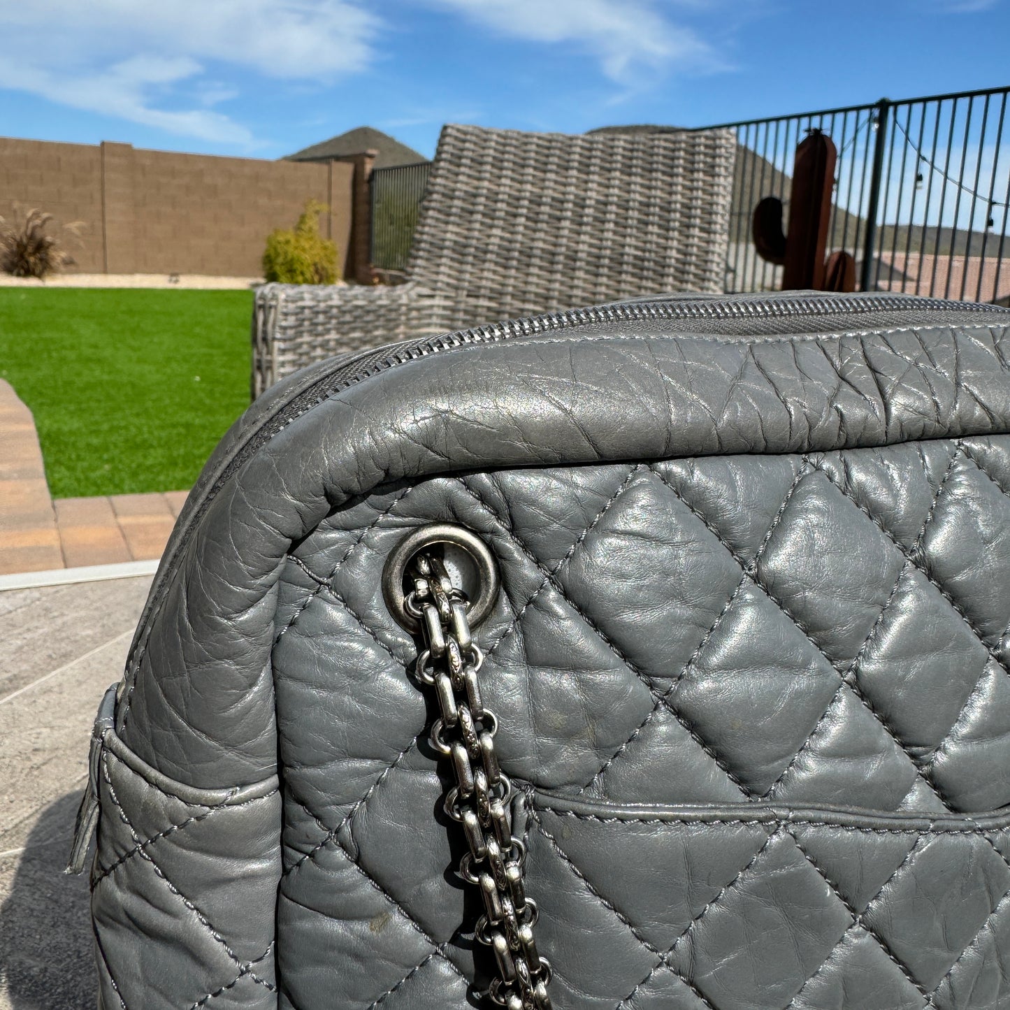 Chanel Quilted Aged Calfskin Large Reissue Camera Bag