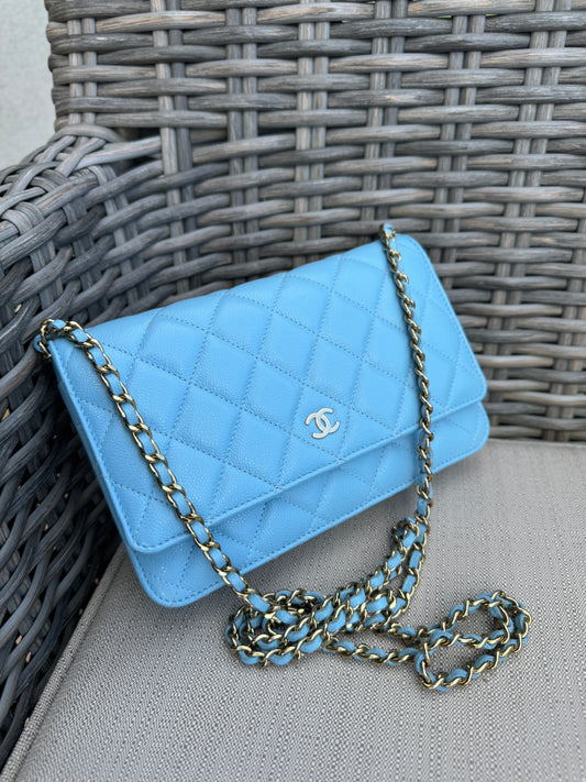 Chanel Classic Caviar WOC Wallet On Chain Crossbody