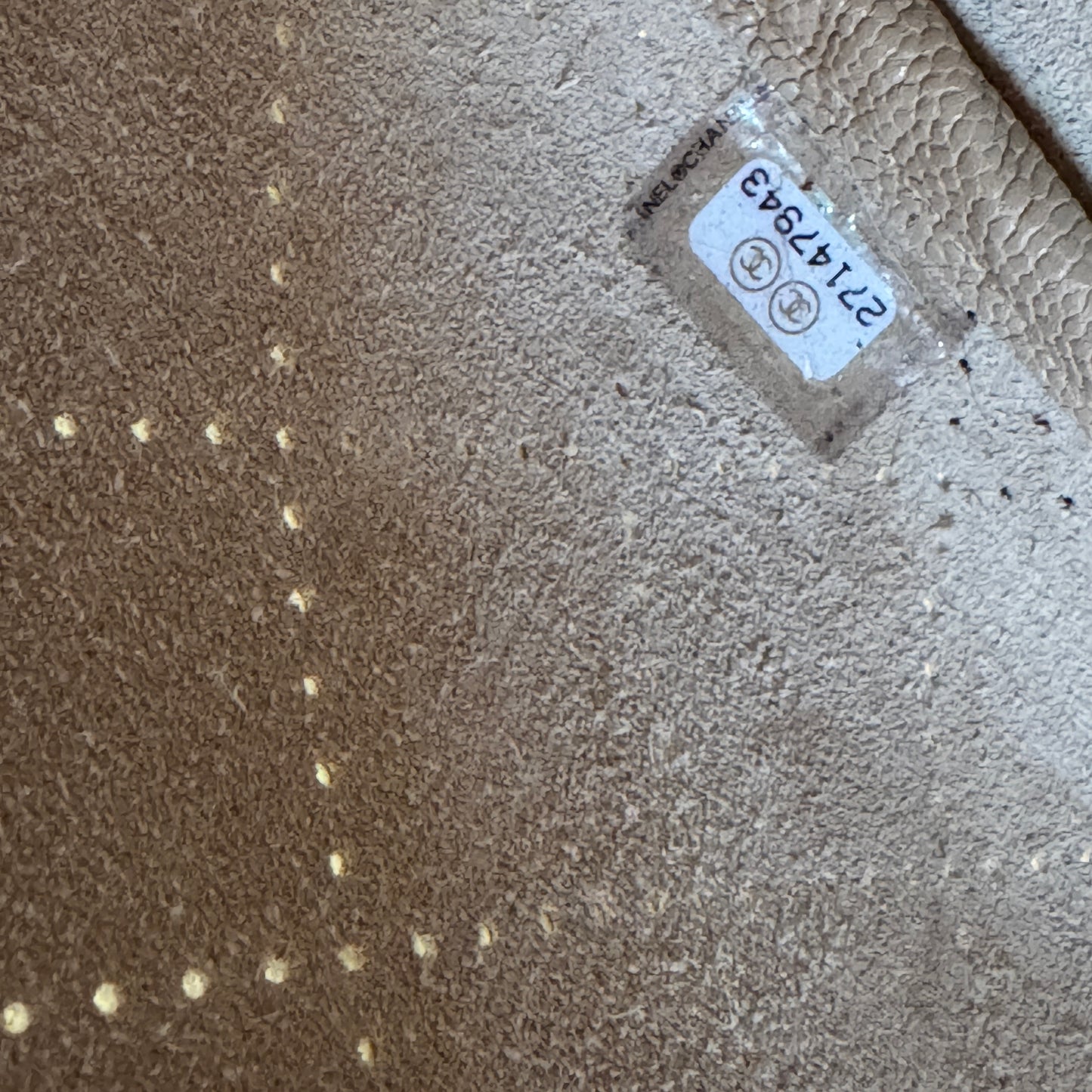 Chanel Moon Lock Perforated Diamond Caviar Leather Hobo