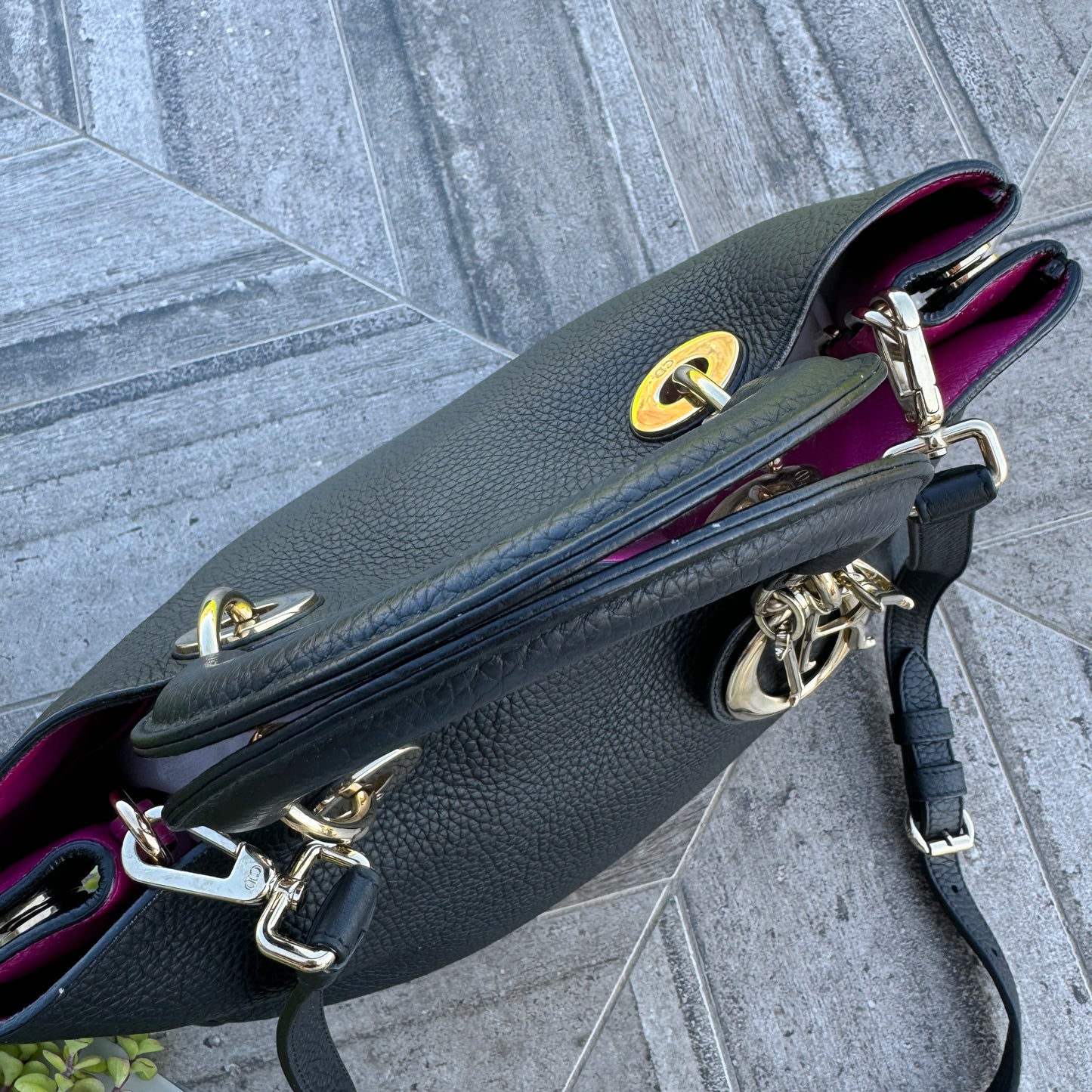 Christian Dior Bullcalf Medium Diorissimo Tote