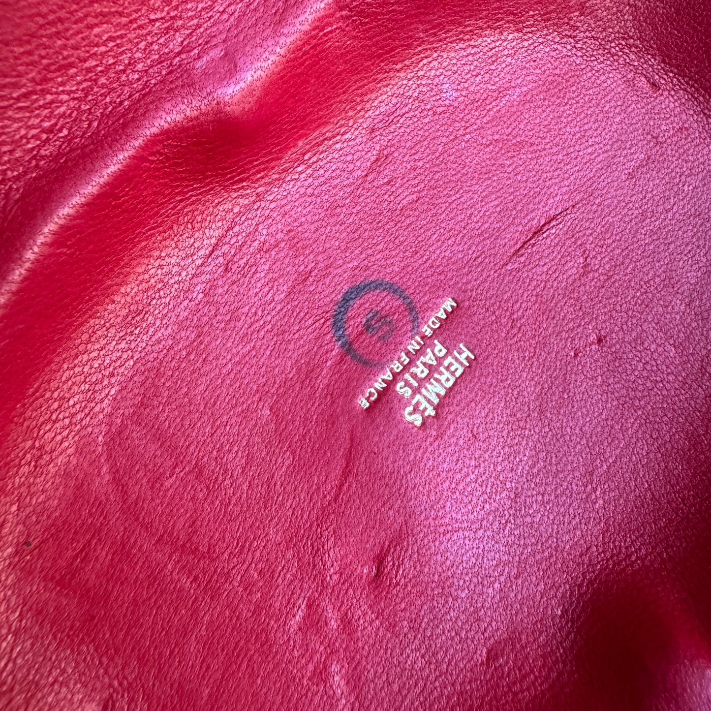 Hermès Oursin Minaudière Pochette Doblis Suede Leather Shoulder Bag