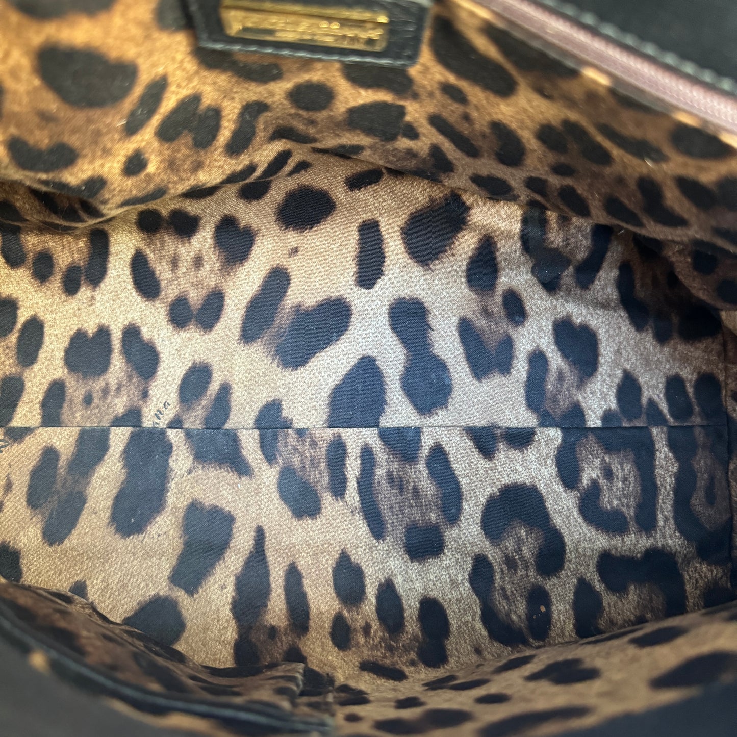 Dolce & Gabbana Large Leather Sicily Shoulder Bag