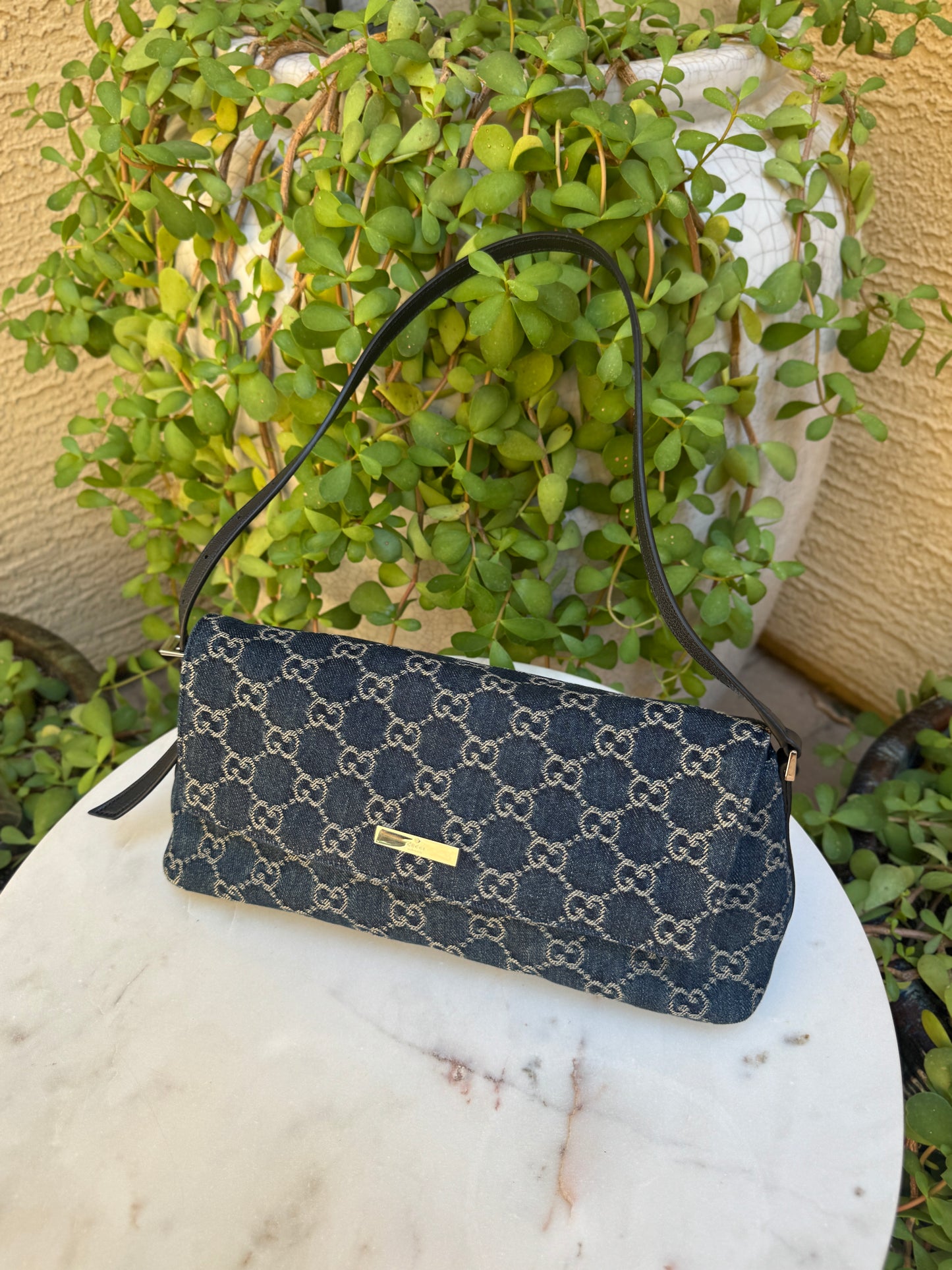 Gucci Madison Medium Denim Shoulder Bag