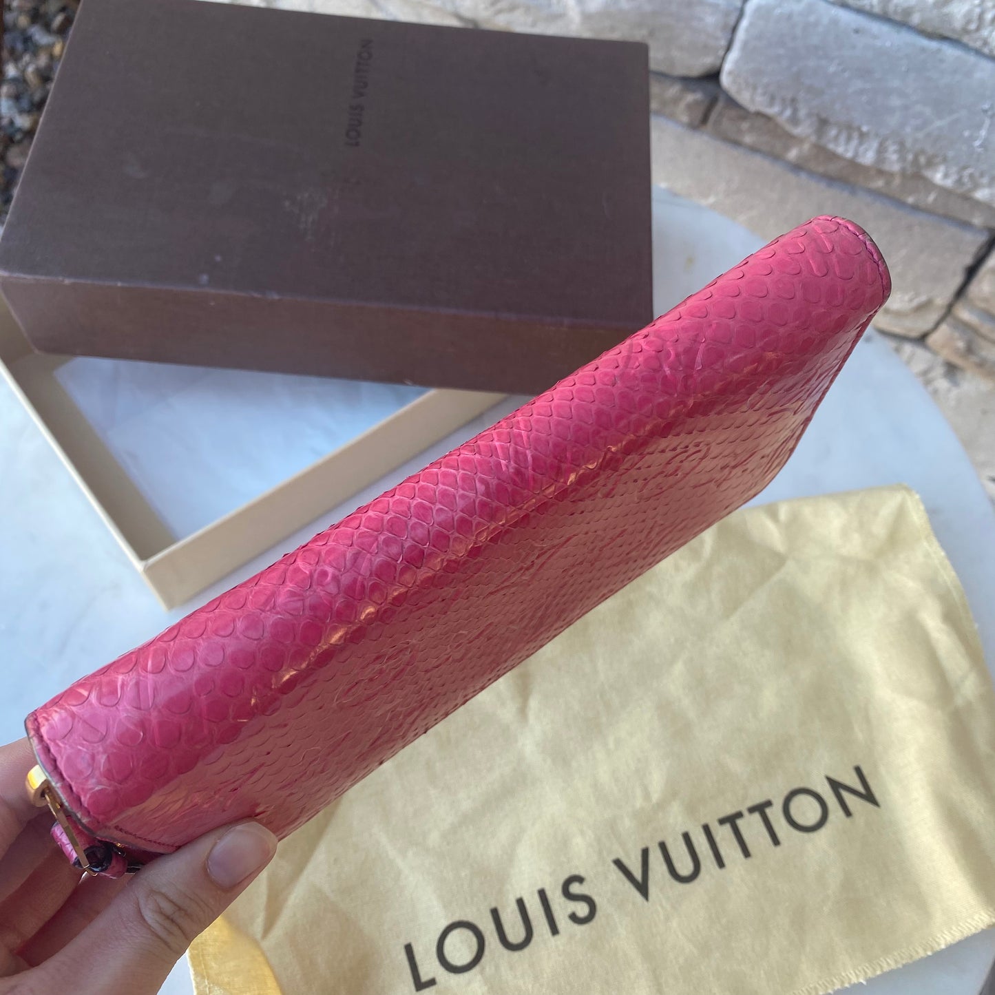 Louis Vuitton Python Zippy Wallet