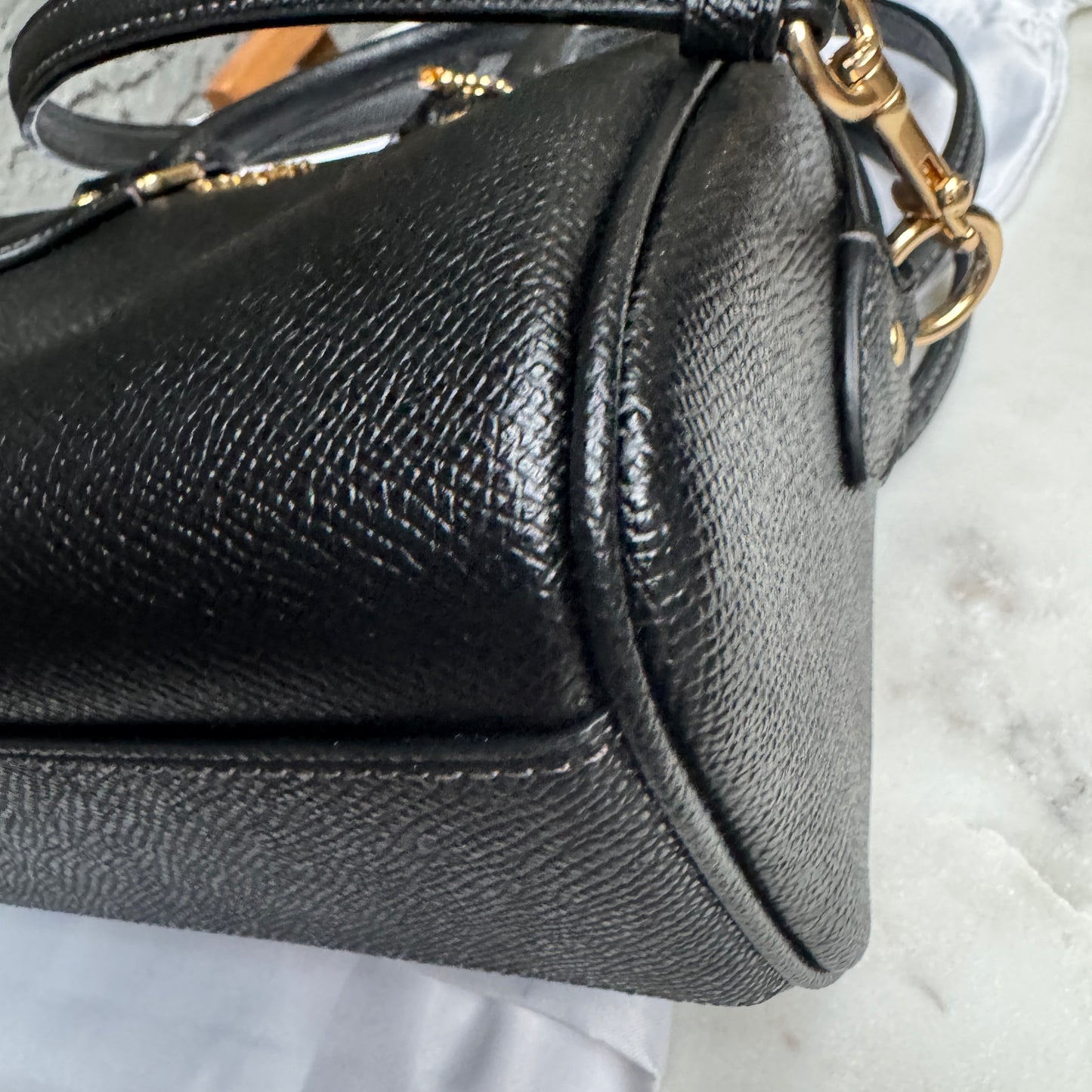 Coach Mini Rowan Leather Boston Crossbody