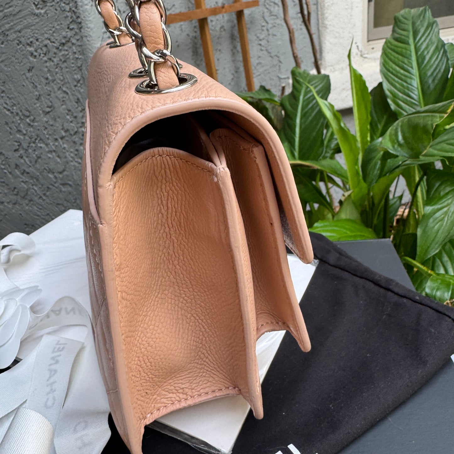 Chanel Caviar Leather CC Box Flap Bag