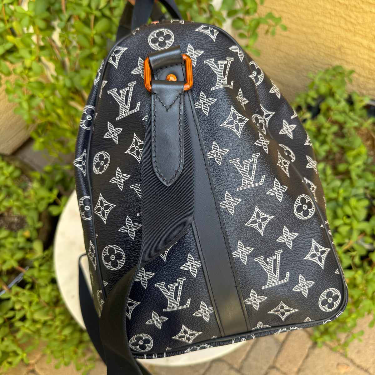 Louis Vuitton Monogram Ink Upside Down Speedy Bandouliere 40