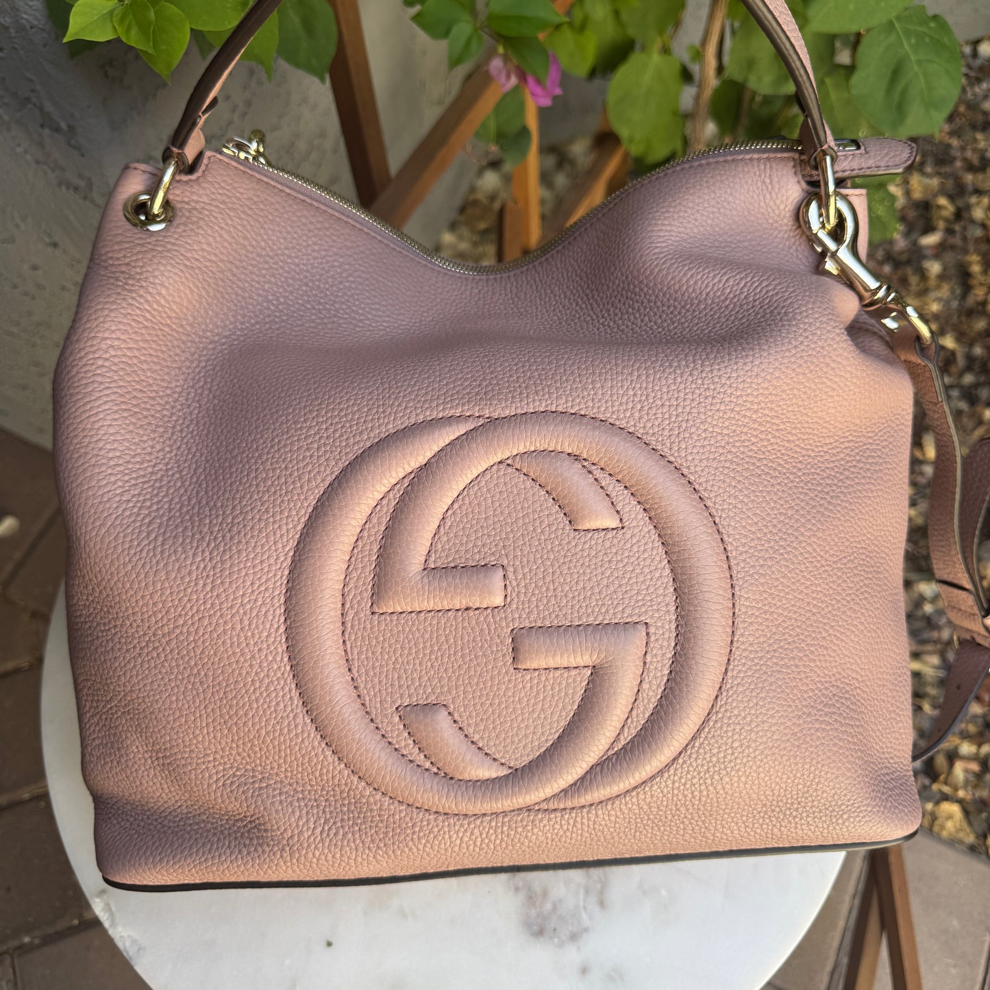 Gucci Soho Convertible Large Leather Hobo