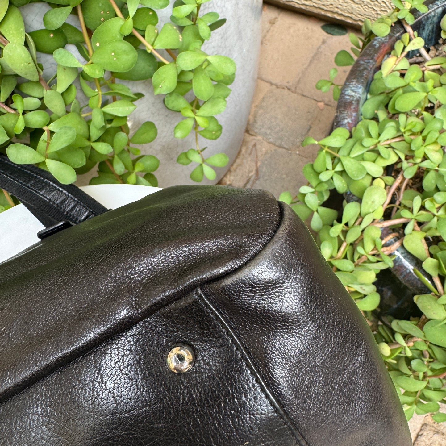 Yves Saint Laurent Studded Vintage Rive Gauche Satchel