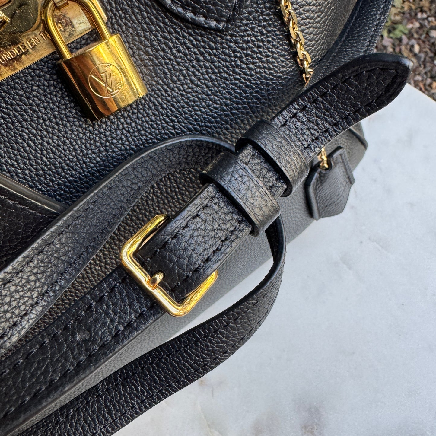 Louis Vuitton Milla MM Leather Tote
