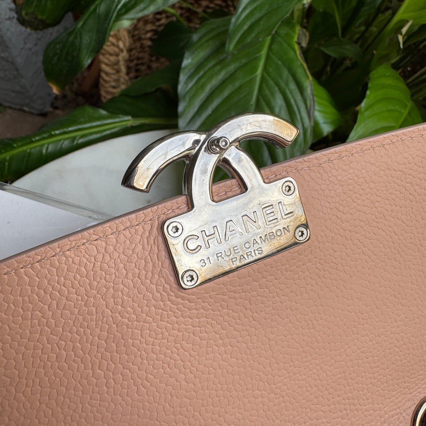 Chanel Caviar Leather CC Box Flap Bag
