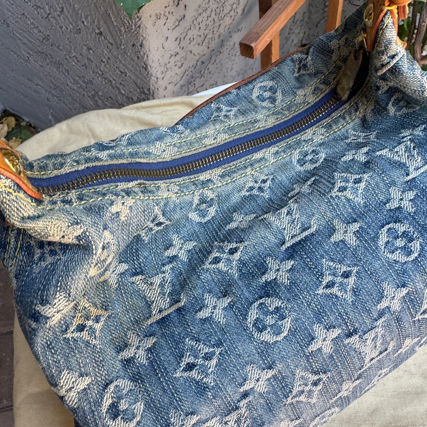 Louis Vuitton Monogram Denim Baggy PM Shoulder Bag
